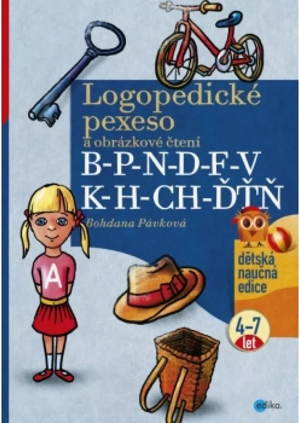 Bohdana Pávková - Logopedické pexeso a obrázkové čtení B-P-N-D-F-V-K-H-CH-ĎŤŇ