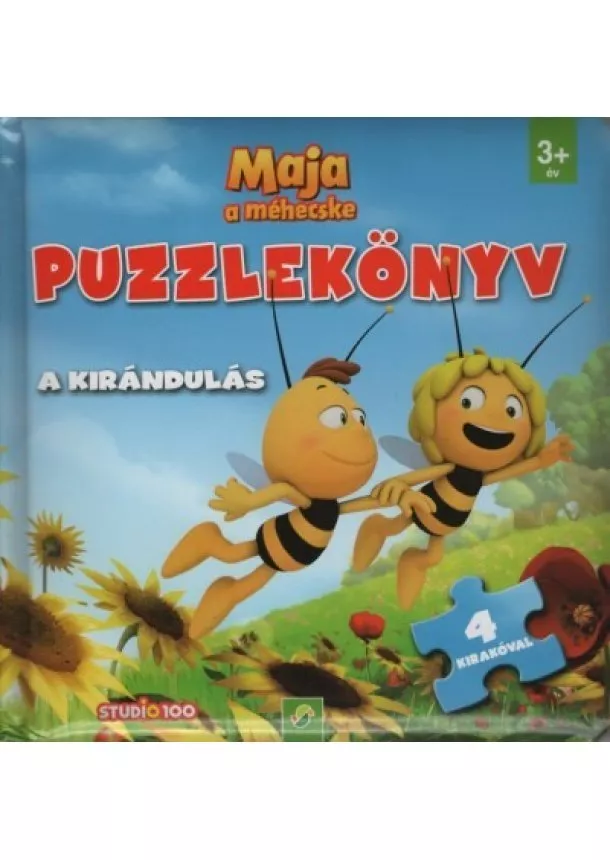 Puzzle-Könyv - Maja a méhecske: Puzzlekönyv - A kirándulás - 4 kirakóval