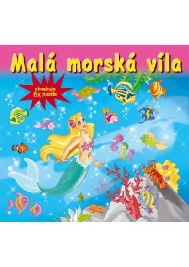 Malá morská víla-6x puzzle