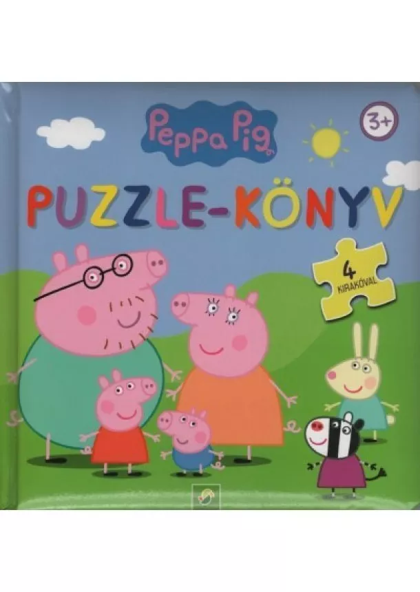 Puzzle-Könyv - Peppa Malac: Puzzle-könyv - 4 kirakóval (kék)