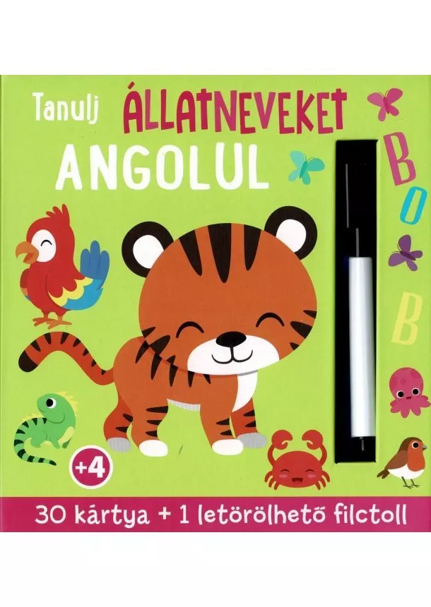 Színező - Tanulj állatneveket angolul