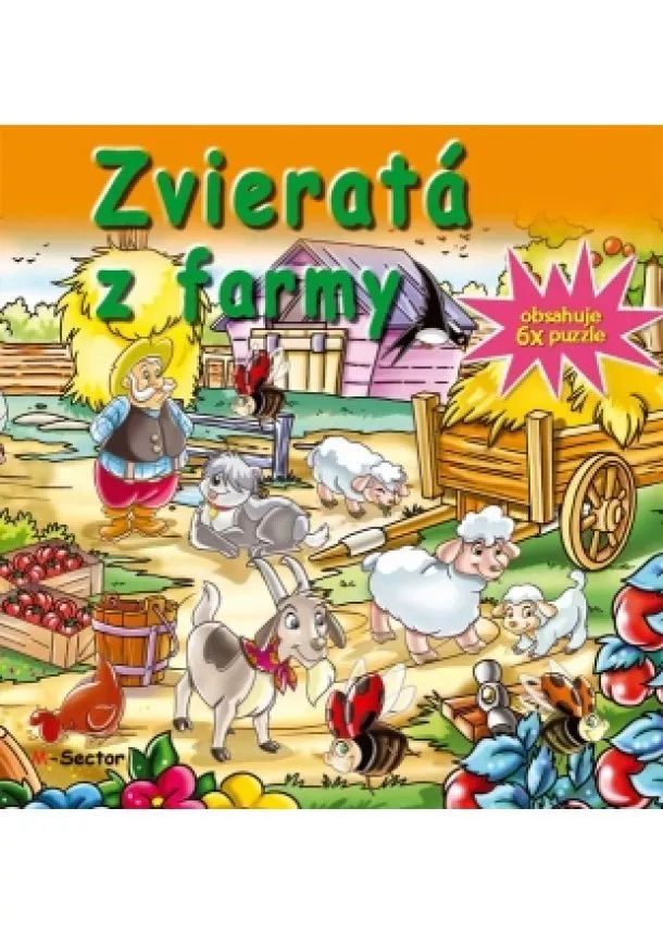 Zvieratá z farmy-6x puzzle - Obsahuje 6 puzzle