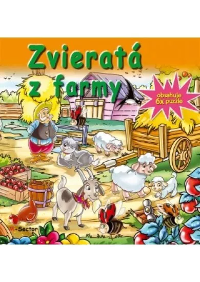 Zvieratá z farmy-6x puzzle - Obsahuje 6 puzzle