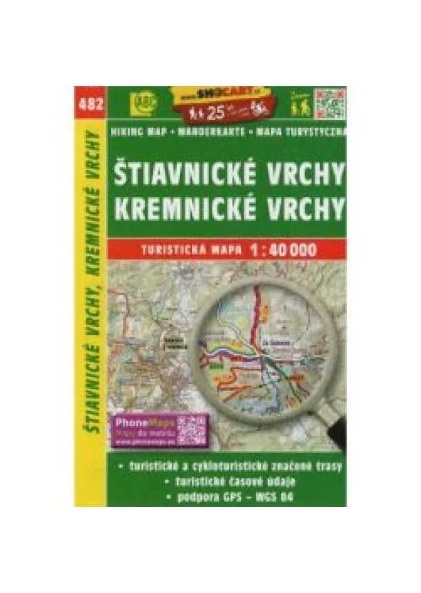 SC 482 Štiavnické vrchy, Kremnické vrchy 1:40 000