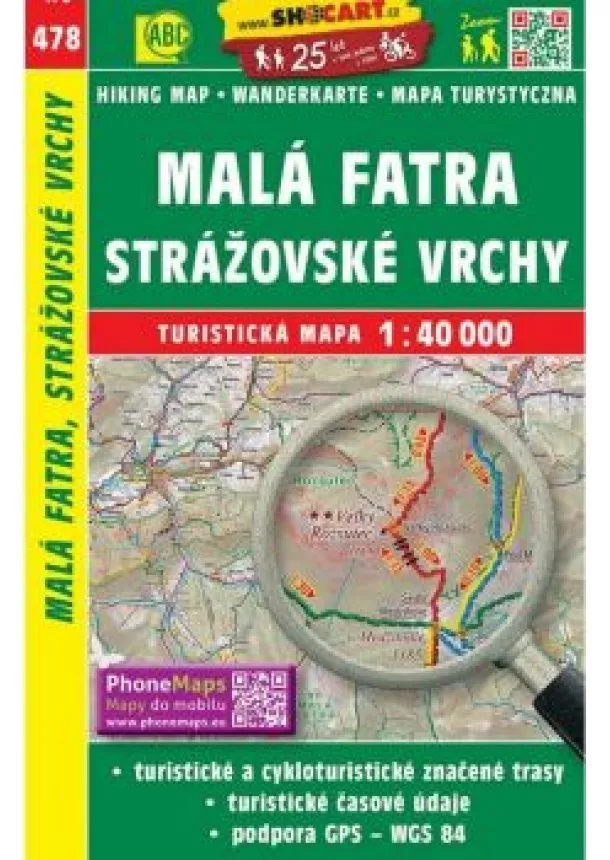 SC 478 Malá Fatra, Strážovské vrchy 1:40 000