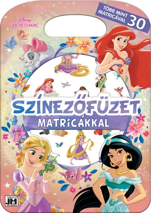 Disney Foglalkoztató - Színezőfüzet matricákkal - Disney Hercegnők - Több mint 30 matricával