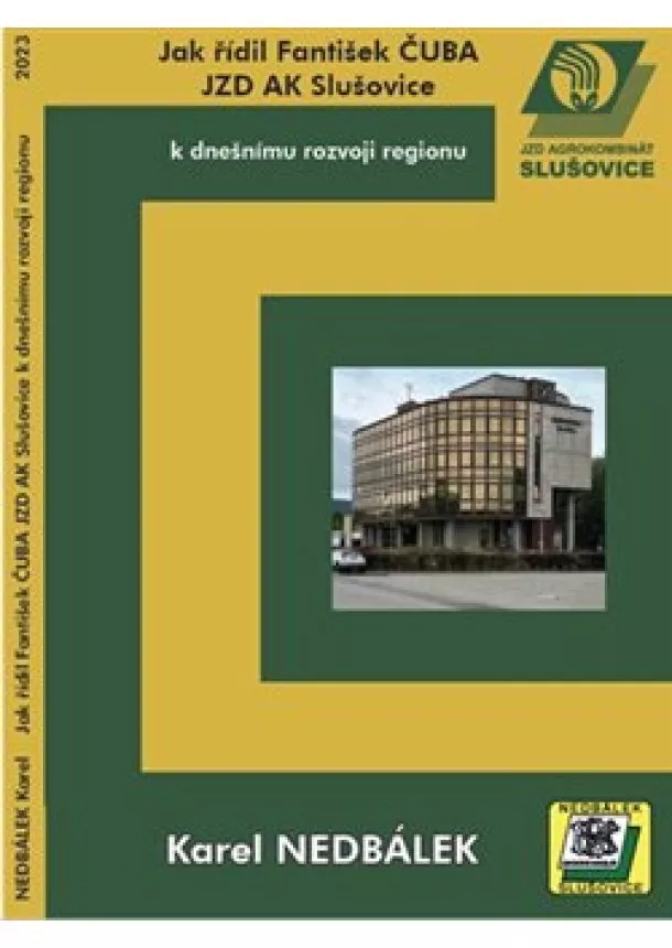 Karel Nedbálek - Jak řídil Fantišek Čuba JZD AK Slušovice k dnešnímu rozvoji regionu