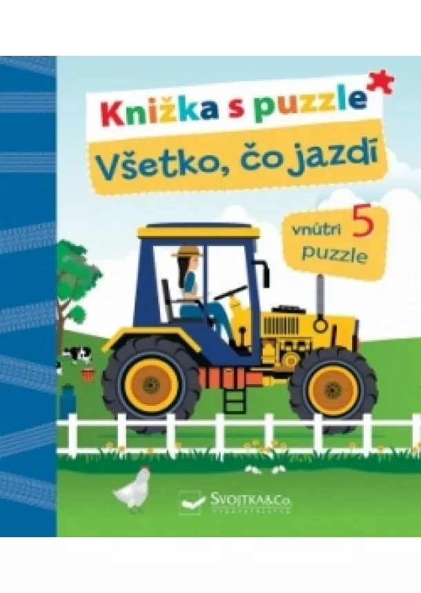 Laura Teller - Kniha s puzzle Všetko, čo jazdí