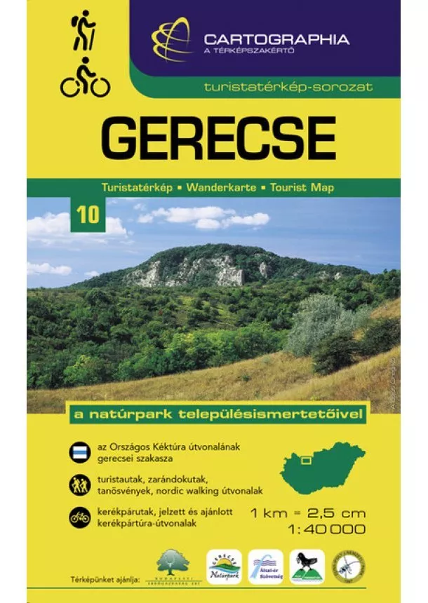 Térkép - Gerecse - Turistatérkép-sorozat 10. (új kiadás, 2021)