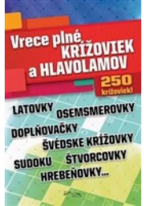 Vrece plné krížoviek a hlavolamov 250 krížoviek!